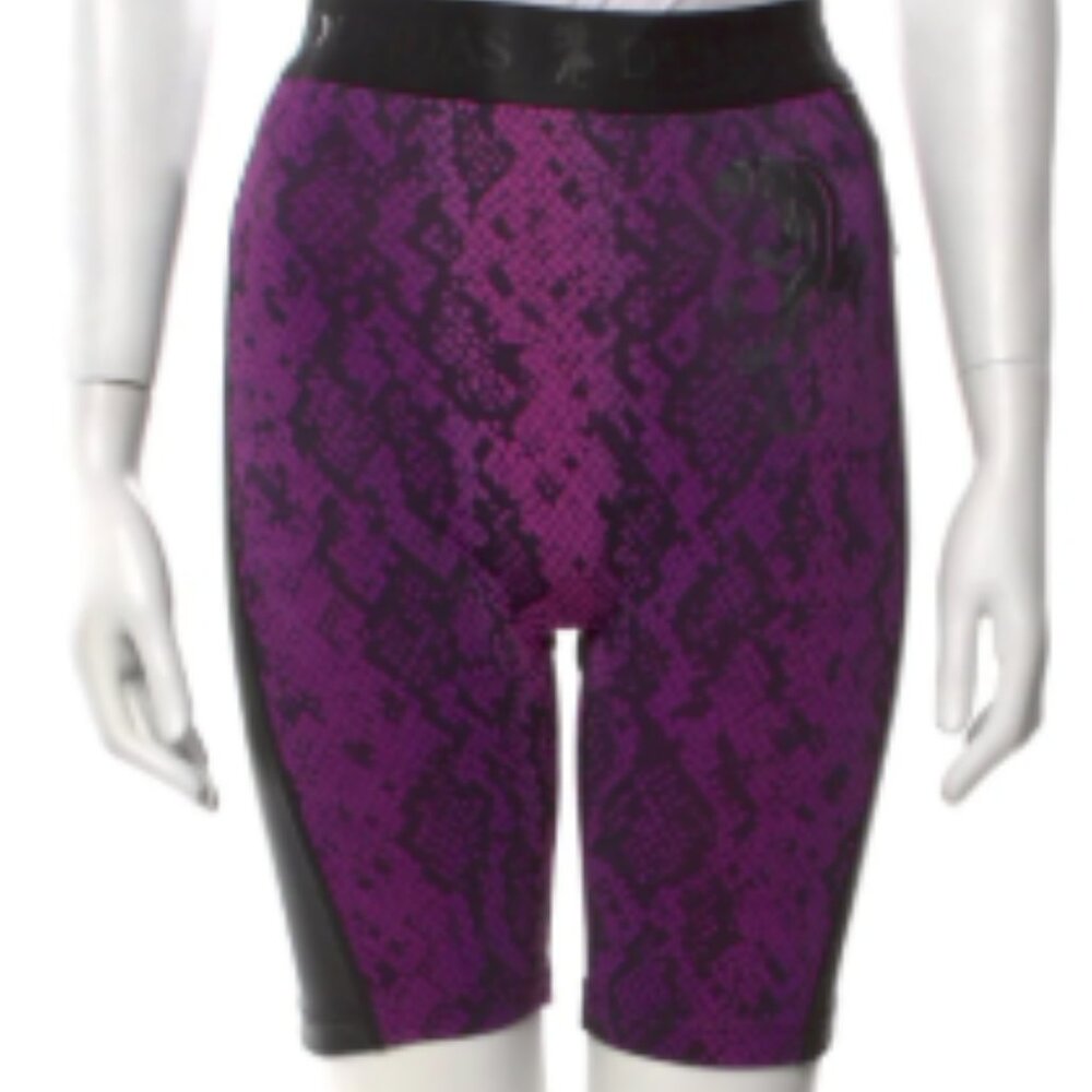 DUNDAS Pink and Black Bike Shorts